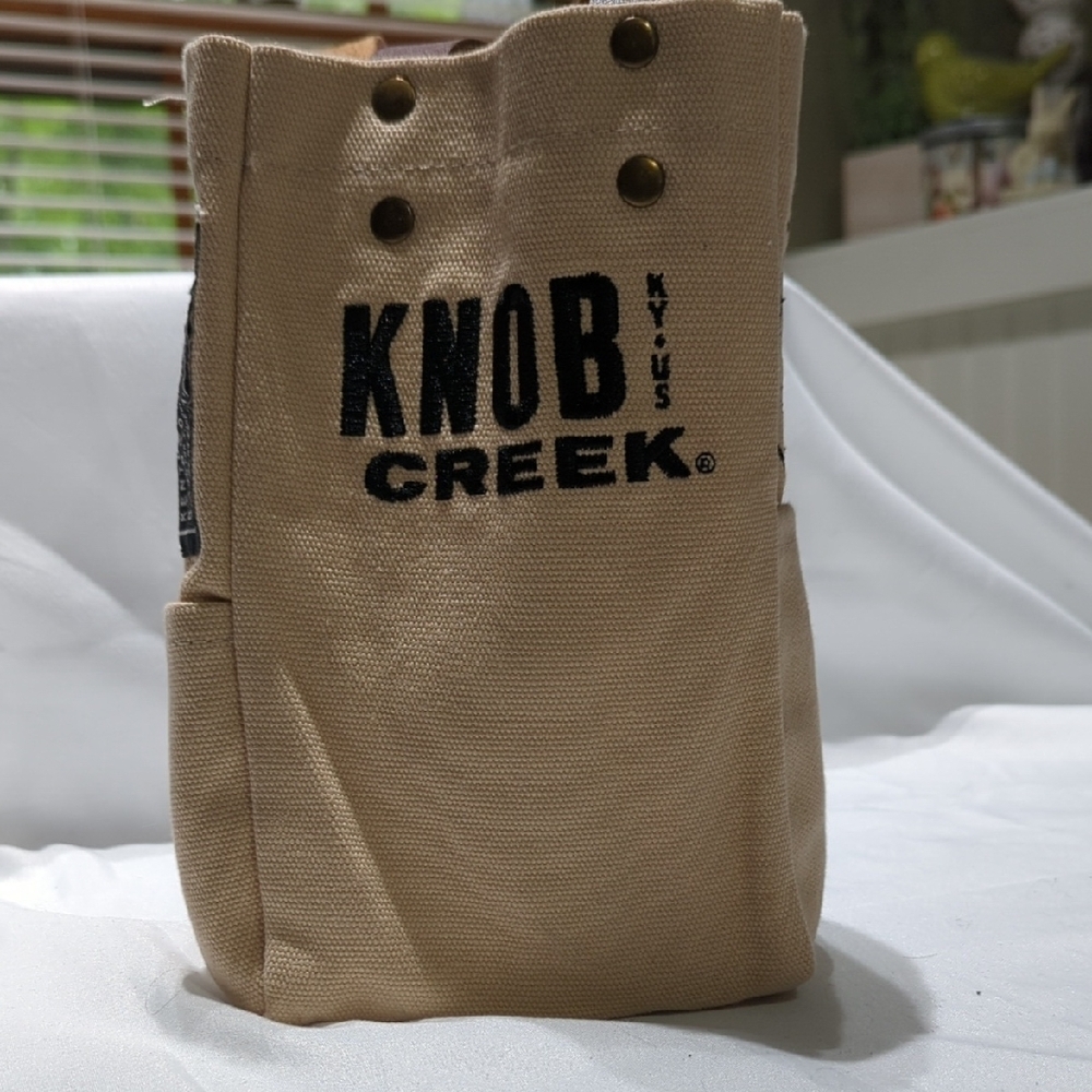 KNOB CREEK Tan Canvas Tote... PRETTY COOL PIECE ....